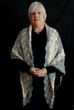 Load image into Gallery viewer, Mabel&#39;s Modern Crochet- Cloudy Sky Long Wrap
