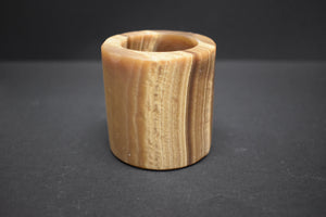 Bringing Nature Inside -Amber Aragonite -Candle Holder