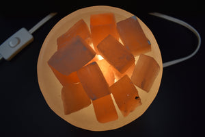 Bringing Nature Inside -Lamps -Selenite Bowl with Loose Chips