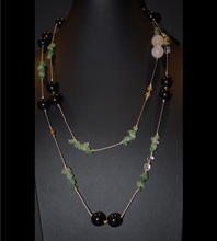 Load image into Gallery viewer, Stones &amp; Strings- Irish Luck &amp; Mermaid Shadows Necklace
