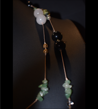 Load image into Gallery viewer, Stones &amp; Strings- Irish Luck &amp; Mermaid Shadows Necklace
