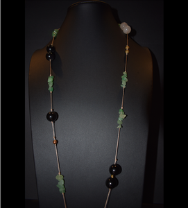 Stones & Strings- Irish Luck & Mermaid Shadows Necklace