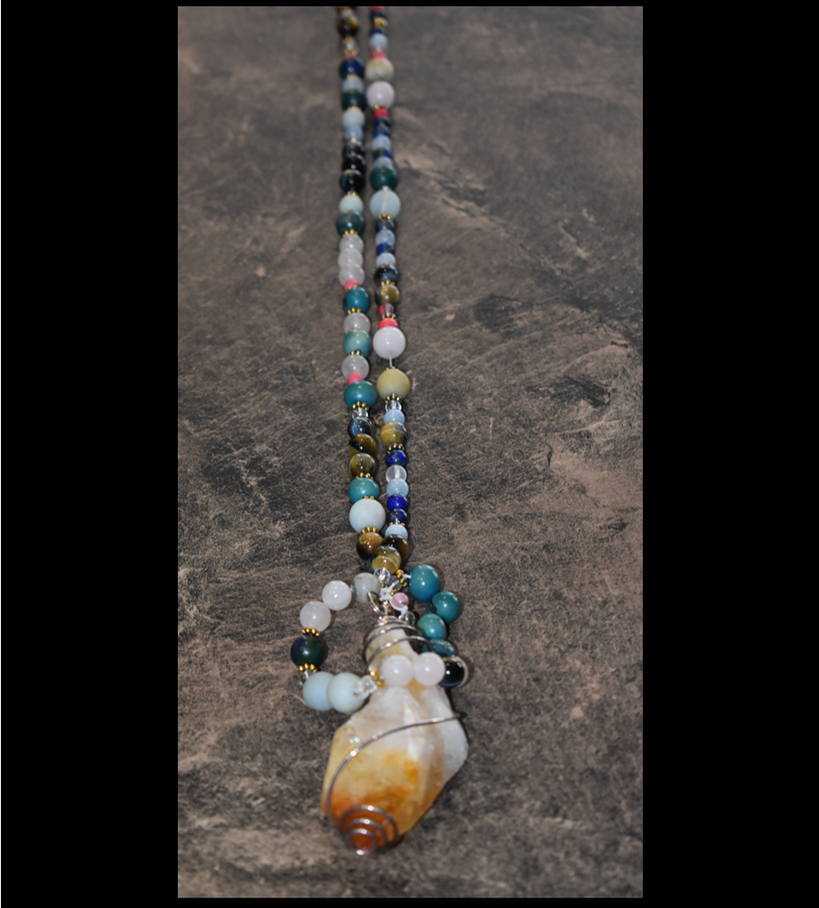 Stones & Strings- Personal Journey Meditation Necklace