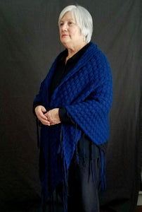 Mabel's Modern Crochet- Midnight Blue- Long Shawl