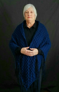 Mabel's Modern Crochet- Midnight Blue- Long Shawl